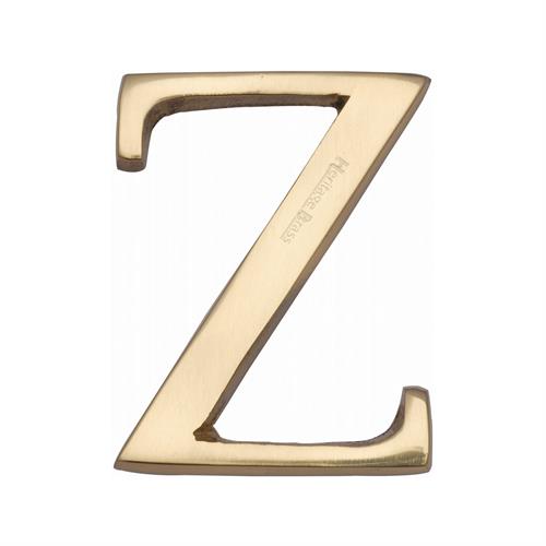 Heritage Brass C1565 2 Z-PB Alphabet Z Pin Fix 51mm (2) Polished Brass Finish