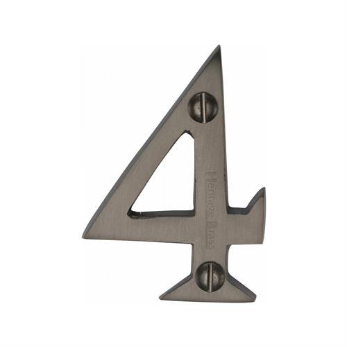 Heritage Brass C1567 4-MB Numeral 4 Face Fix 51mm (2) Matt Bronze finish