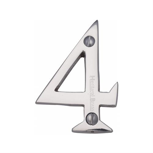 Heritage Brass C1567 4-PC Numeral 4 Face Fix 51mm (2) Polished Chrome finish