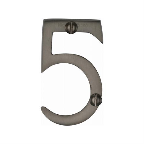 Heritage Brass C1567 5-MB Numeral 5 Face Fix 51mm (2) Matt Bronze finish