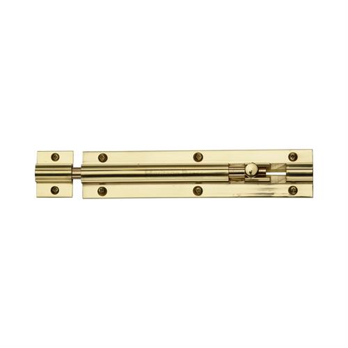 Heritage Brass C1582 6-PB Door Bolt Straight 6 x 1.25 Polished Brass finish