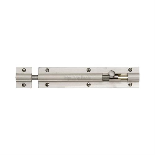 Heritage Brass C1582 6-SN Door Bolt Straight 6 x 1.25 Satin Nickel finish