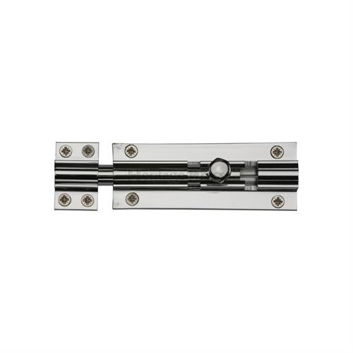 Heritage Brass C1584 4-PC Door Bolt Straight 4 x 1.5 Polished Chrome finish