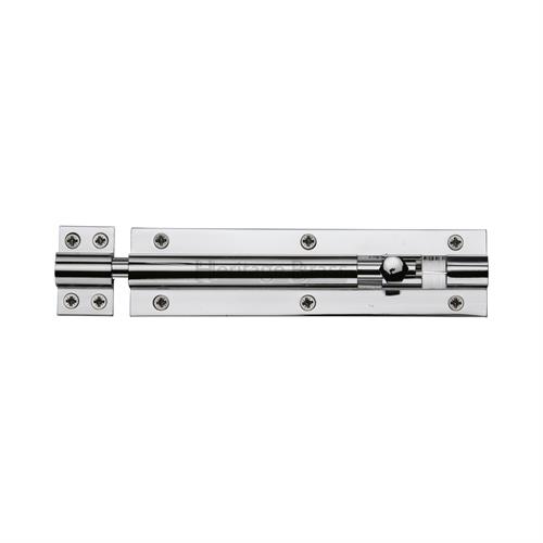 Heritage Brass C1584 6-PC Door Bolt Straight 6 x 1.5 Polished Chrome finish