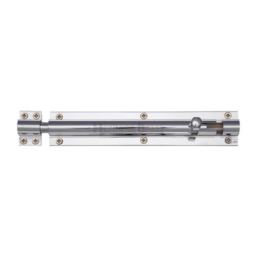Heritage Brass C1584 8-PC Door Bolt Straight 8 x 1.5 Polished Chrome finish