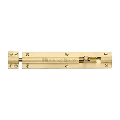 Heritage Brass C1584 8-SB Door Bolt Straight 8 x 1.5 Satin Brass finish