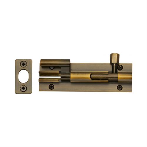Heritage Brass C1592 4-AT Door Bolt Necked 4 x 1.25 Antique finish