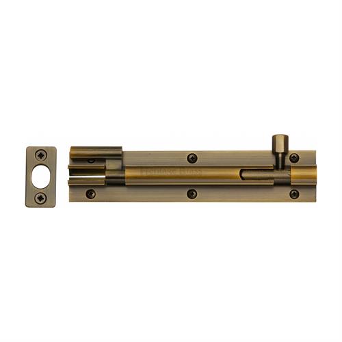 Heritage Brass C1592 6-AT Door Bolt Necked 6 x 1.25 Antique finish