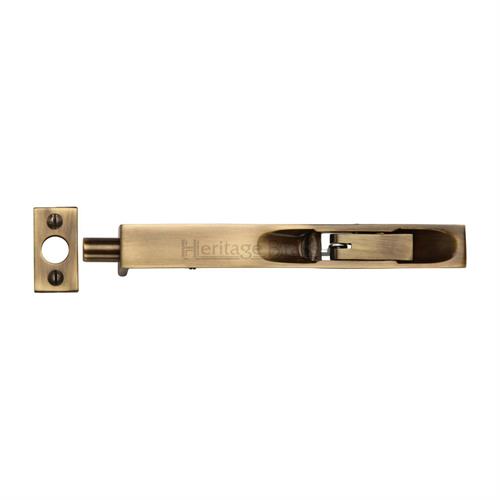 Heritage Brass C1680 10-AT Door Bolt Flush Fitting 10 x .3/4 Antique finish