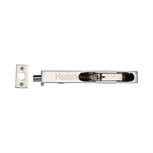 Heritage Brass C1680 10-PNF Door Bolt Flush Fitting 10 x .3/4 Polished Nickel finish
