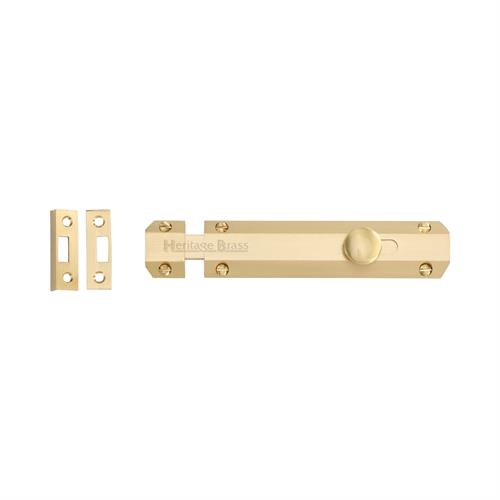 Heritage Brass C1685 6-SB Door Bolt Flat 6 Satin Brass finish
