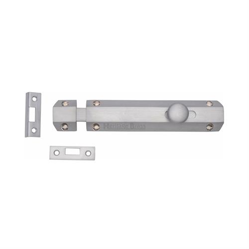 Heritage Brass C1685 6-SC Door Bolt Flat 6 Satin Chrome finish