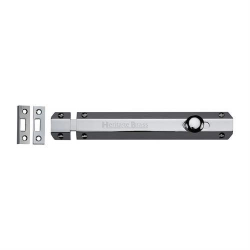 Heritage Brass C1685 8-PC Door Bolt Flat 8 Polished Chrome finish