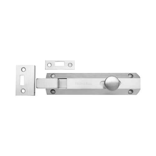 Heritage Brass C1694 6-SC Door Bolt Necked Flat 6 Satin Chrome finish