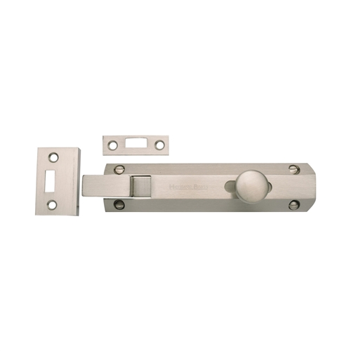 Heritage Brass C1694 6-SN Door Bolt Necked Flat 6 Satin Nickel finish