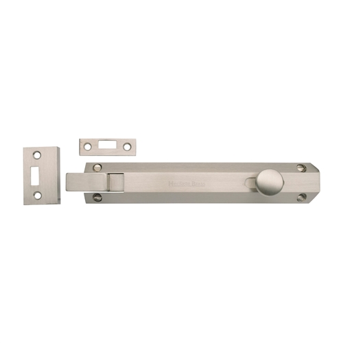 Heritage Brass C1694 8-SN Door Bolt Necked Flat 8 Satin Nickel finish