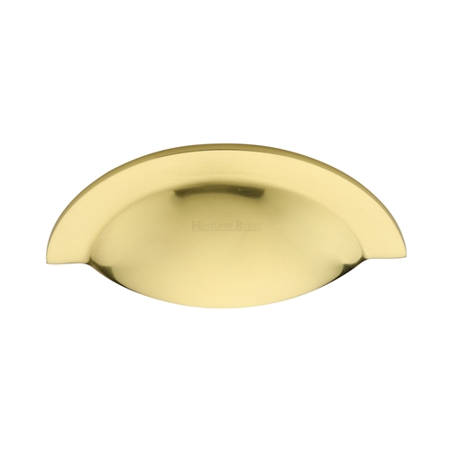 Heritage Brass C1730-PB Drawer Cup Pull Crescent Design Polished Brass finish