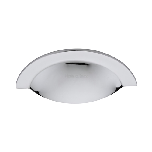 Heritage Brass C1730-PC Drawer Cup Pull Crescent Design Polished Chrome finish