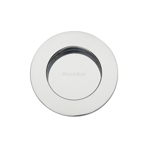Heritage Brass C1835-PC Round Flush Pull Polished Chrome finish