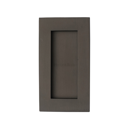 Heritage Brass C1855 105-MB Rectangular Flush Pull 105 x 58mm Matt Bronze finish