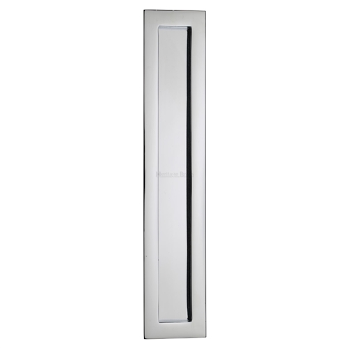 Heritage Brass C1855 300-PC Rectangular Flush Pull 300 x 58mm Polished Chrome finish