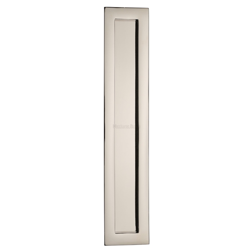 Heritage Brass C1855 300-PNF Rectangular Flush Pull 300 x 58mm Polished Nickel finish