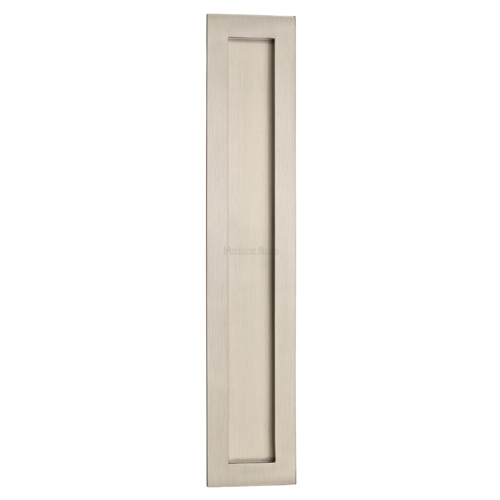 Heritage Brass C1855 300-SN Rectangular Flush Pull 300 x 58mm Satin Nickel finish
