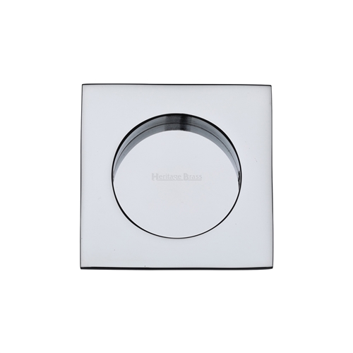 Heritage Brass C1860-PC Square Flush Pull 63 x 63mm Polished Chrome finish