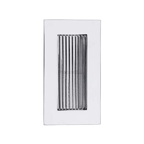 Heritage Brass C1865 105-PC Reeded Rectangular Flush Pull 105 x 58mm Polished Chrome finish