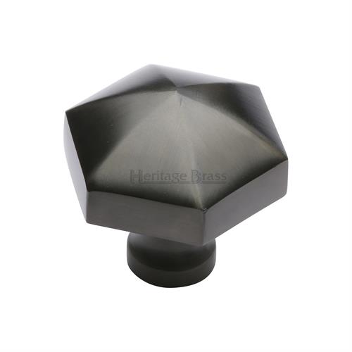 Heritage Brass C2238-MB Cabinet Knob Hexagon Design 32mm Matt Bronze finish