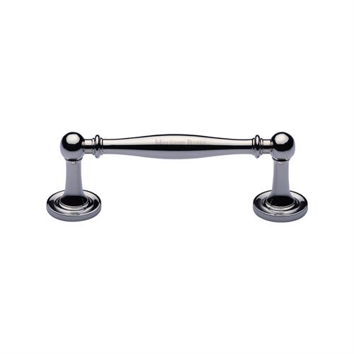 Heritage Brass C2533 96-PC Cabinet Pull Colonial Design 96mm CTC Polished Chrome Finish