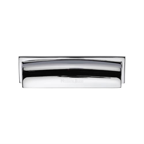 Heritage Brass C2765 152-PC Drawer Cup Pull Shropshire Design 152mm CTC Polished Chrome Finish