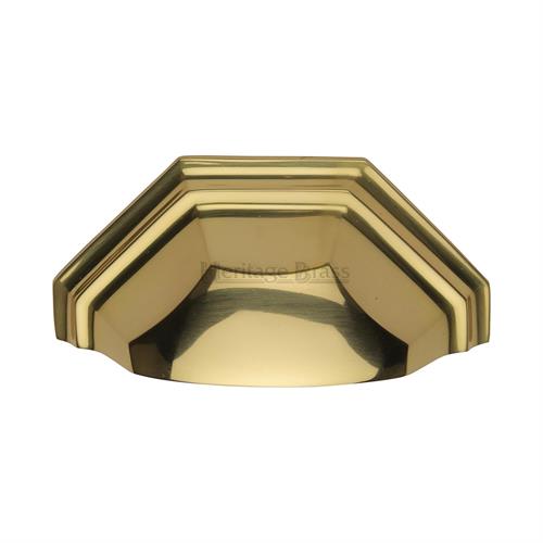 Heritage Brass C2768-PB Drawer Pull 89mm CTC Polished Brass Finish
