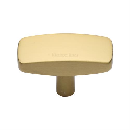Heritage Brass C3384 41-SB Cabinet Knob Rectangular Design 41mm Satin Brass finish