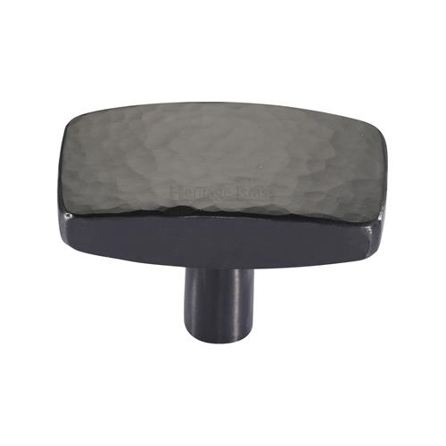 Heritage Brass C3386 47-MB Cabinet Knob Rectangular Hammered Design 47mm Matt Bronze finish