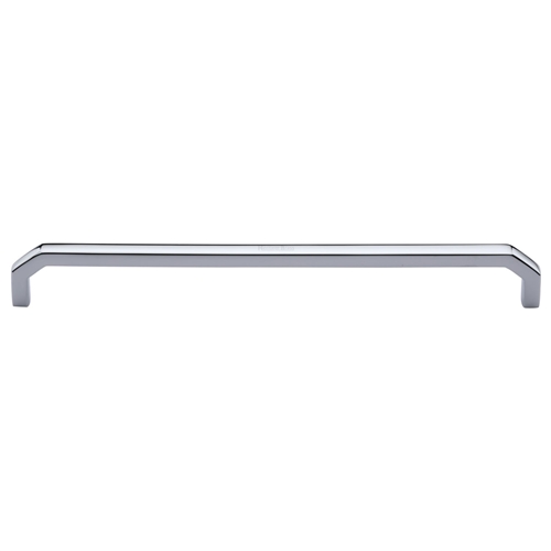 Heritage Brass C3465 254-PC Cabinet Pull Hex Angular Design 254mm CTC Polished Chrome Finish