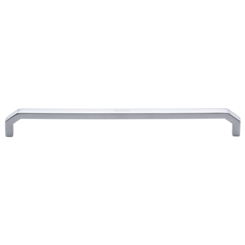 Heritage Brass C3465 254-SC Cabinet Pull Hex Angular Design 254mm CTC Satin Chrome Finish