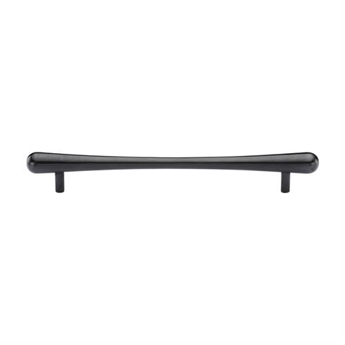 Heritage Brass Cabinet Pull T-Bar Raindrop Design 192mm CTC Matt Black
