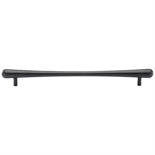 Heritage Brass Cabinet Pull T-Bar Raindrop Design 256mm CTC Matt Black