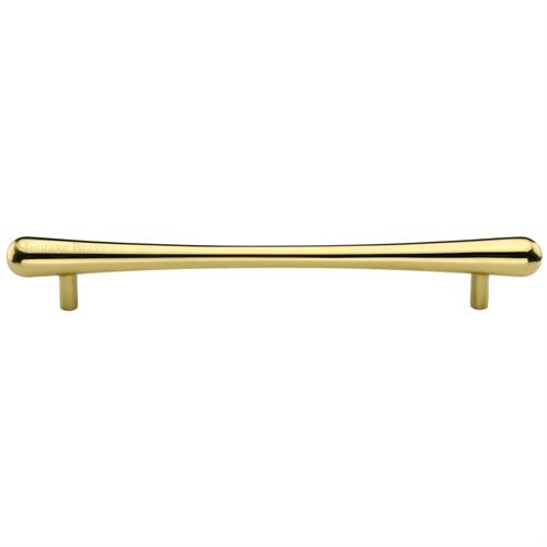Heritage Brass C3570 256-PB Cabinet Pull T-Bar Raindrop Design 256mm CTC Polished Brass Finish