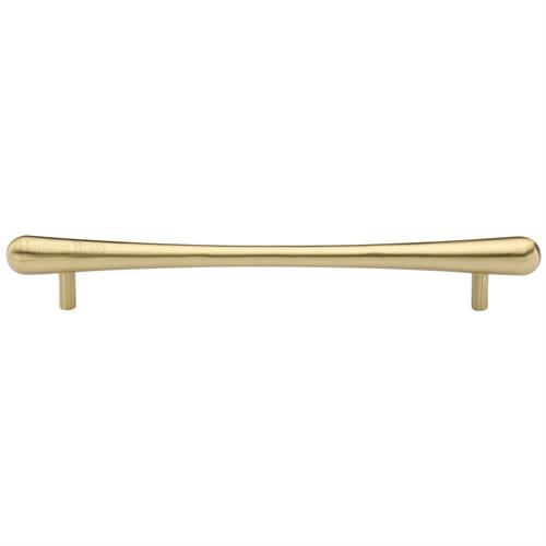 Heritage Brass C3570 256-SB Cabinet Pull T-Bar Raindrop Design 256mm CTC Satin Brass Finish