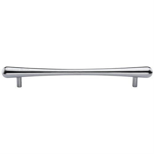 Heritage Brass C3570 256-SC Cabinet Pull T-Bar Raindrop Design 256mm CTC Satin Chrome Finish