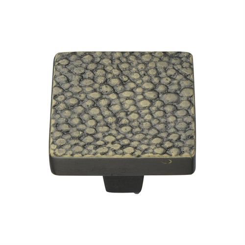 Heritage Brass C3653 32-AB Cabinet Knob Square Stingray Design 32mm Aged Brass finish