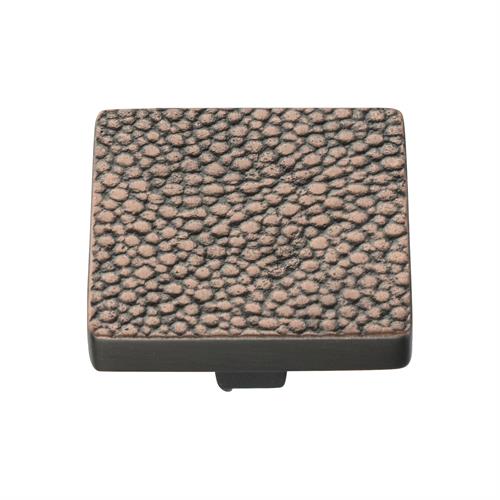 Heritage Brass C3653 38-AC Cabinet Knob Square Stingray Design 38mm Aged Copper finish