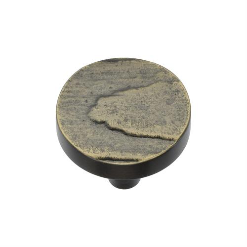 Heritage Brass C3697 32-AB Cabinet Knob Round Pine Design 32mm Aged Brass finish