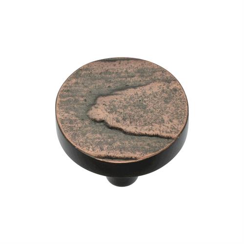 Heritage Brass C3697 32-AC Cabinet Knob Round Pine Design 32mm Aged Copper finish