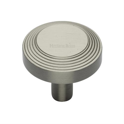 Heritage Brass C3956 32-SN Cabinet Knob Ridge Design 32mm Satin Nickel finish