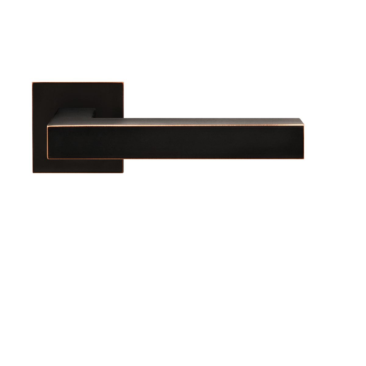 Karcher Design EPL46Q Seattle Door Handle on Square Plandesign rose in oil rubbed bronze,