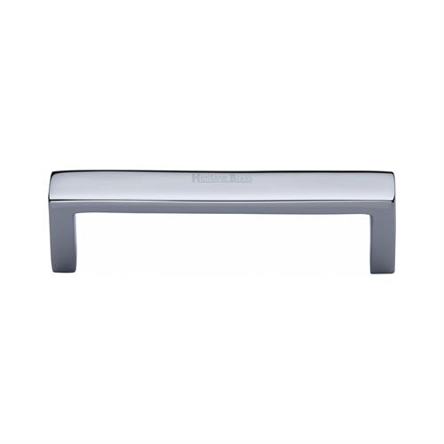 Heritage Brass C4520 101-PC Cabinet Pull Wide Metro Design 101mm CTC Polished Chrome Finish