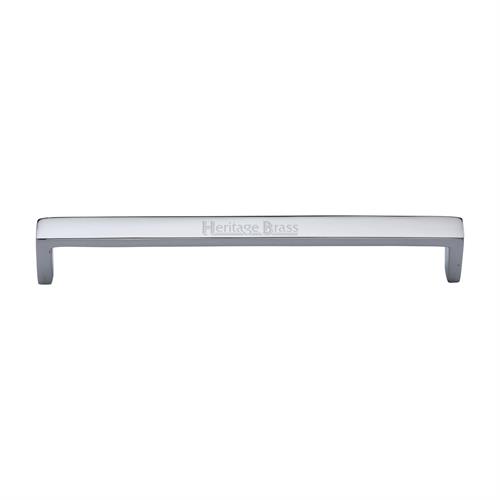 Heritage Brass C4520 192-PC Cabinet Pull Wide Metro Design 192mm CTC Polished Chrome Finish